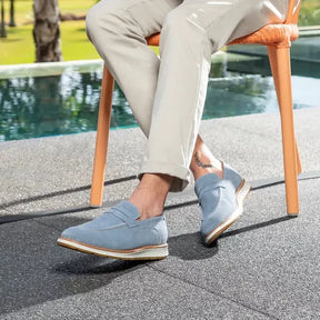 Loafer Casual Toscana Camurça Jeans - 2905