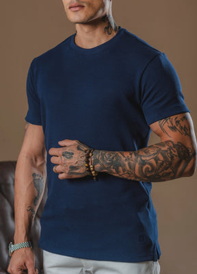 Kit com 5 Camisetas Texturizadas Malha Waffle Milano Avenna - Não amassa, não desbota e 0 transparência - Pague 3 Leve 5