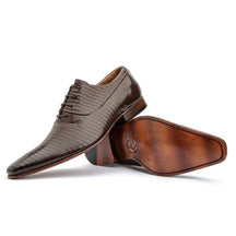 Sapato Vittorio Social Oxford com Textura Mouro - 328